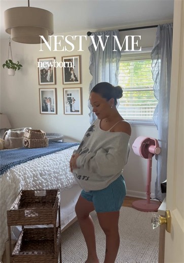 Bedside cart setup for newborns — first-time mom essentials