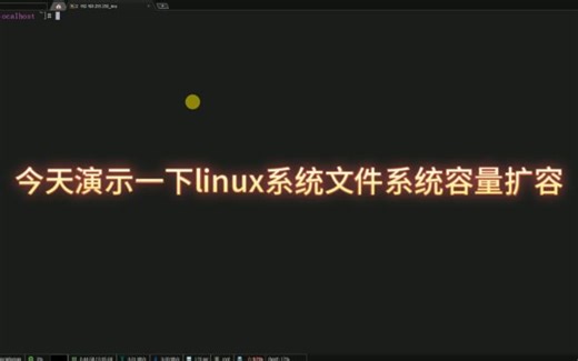 linux文件系统扩容