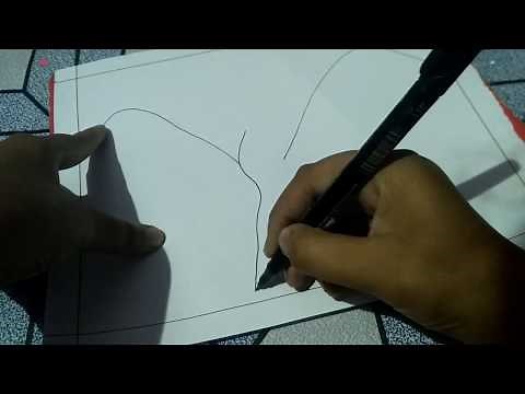 How to draw valley step by step. Very easy
