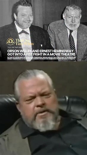 Orson Welles tells the story of getting into a fist fight with Ernest Hemingway in 1937. Sources: Michael Parkinson interviewing Orson Welles (1974), upper visuals from Ken Burns ‘Hemingway’ (2021) Music: ‘Nigljana’ by Octex #OrsonWelles #ErnestHemingway #OldHollywood #CitizenKane #Hemingway #Instagram #Cinema #Movies #Funny #Men | FEELguide