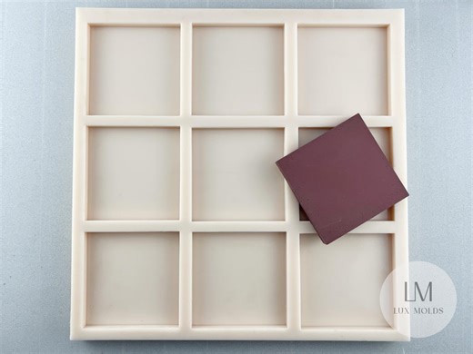 DIY 4x4 Tile Mold – Concrete Square Tiles for Floors, Walls & Backsplash - Etsy