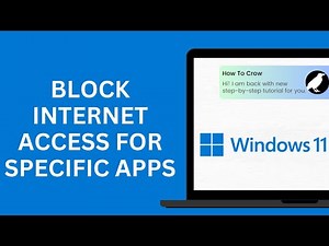How to Block Internet Access for Specific Apps in Windows 11