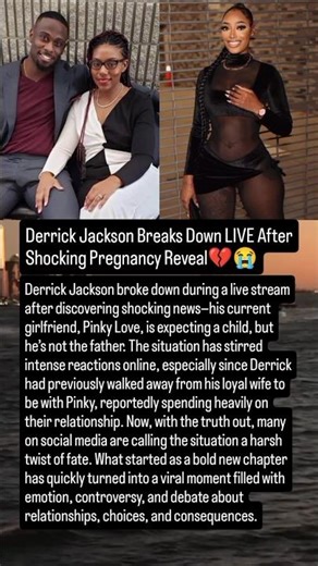 Derrick Jackson Breaks Down LIVE After Shocking Pregnancy Reveal.