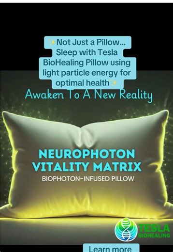 🌀 Not your normal pillow 🌀 This isn’t just for sleep—it’s a Tesla-inspired, Tesla BioHealing experience for your whole body. Biophoton energy is the natural light your cells emit to communicate and heal. When your head and neck rest on this pillow, you’re absorbing and amplifying that light—supporting: 🌙 Deeper, more restorative sleep 🧠 Sharper cognition, clarity & concentration 💭 Vivid dreams (a sign of brain   nervous system renewal) 💫 Relaxation of head & neck tension, improving circula