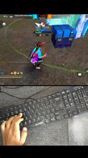 Free Fire Gaming Keyboard|⌨️🖱📱Mix Pro Geek Gamer #freefire #mixpro #geekgamer #keyboardmousefreefire
