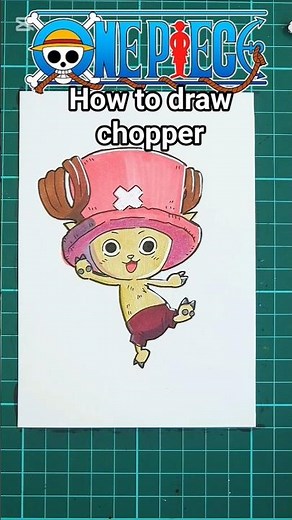 How to draw chopper easy one piece #onepiece #chopper