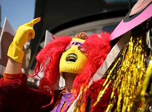 Photos of Drag Queens and Kings Dragging Donald Trump's UK Visit
