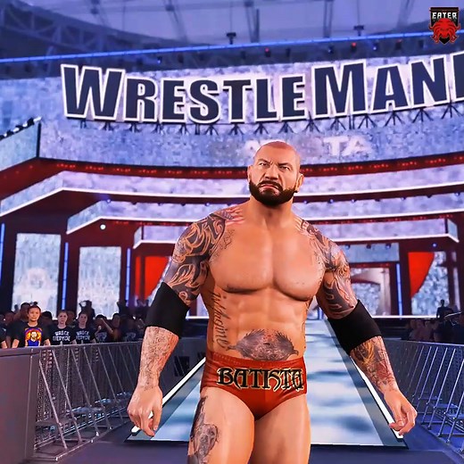 38K views · 746 reactions | batista 19 updated entrance in wwe 2k25 | 2K Eater | Facebook