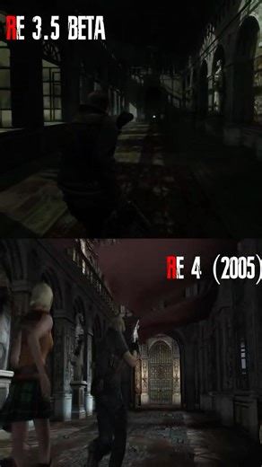 Same Place… Different Atmosphere (3.5 Beta vs 2005) #residentevil #horrorgames #shorts