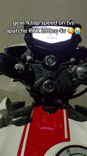 gear 4 top speed on tvs apatche RTR 200cc 4v 😂😭 | tvs apache rtr200