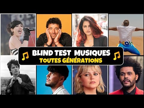 BLIND TEST MUSIC FROM 1980 TO 2025 - 50 SONGS (ALL GENERATIONS)