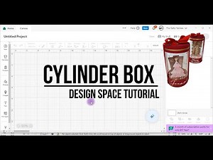 Cylinder Window Box Design Space Tutorial 3D Cricut Paper Crafting SVG Template
