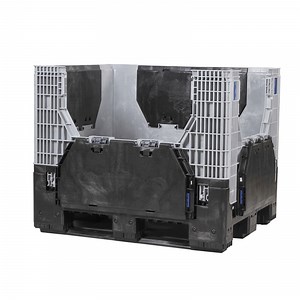[Hot Item] HDPE Stackable Folding Heavy Duty Industrial Foldable Plastic Pallet Box Container