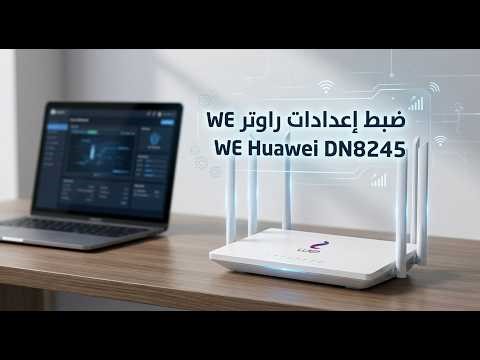 طريقة ضبط إعدادات راوتر WE Huawei DN8245 بسهولة