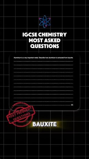 The IGCSE Chemistry Predicted Questions for 2026 exams - Part 1