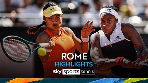 Italian Open: Emma Raducanu beaten by Coco Gauff as American and Aryna Sabalenka advance to quarter-finals in Rome