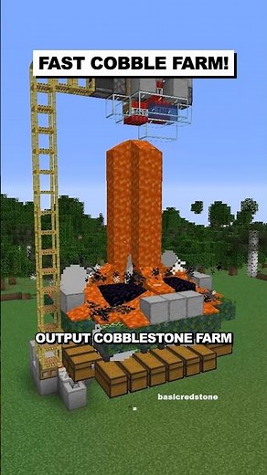 Fast Cobblestone Farm for Donut SMP #shorts