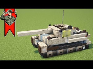 How to Build a Panzer VI "Tiger 1" Ausf. E Tank in Minecraft! (1.5:1 Scale)