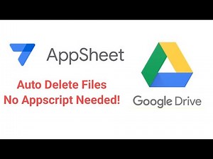 No-Code Trick: Auto-Delete Google Drive Files with AppSheet – No AppScript Needed!