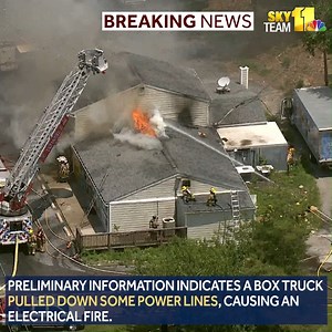 11K views · 130 reactions | Firefighters encountered fire and live power lines in Howard County >> https://on.wbaltv.com/3yC7zoi | WBAL-TV 11 Baltimore | Facebook