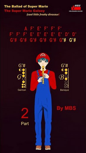 The Ballad of Super Mario #shorts Part 2 The Super Mario Galaxy Flute Recorder Tutorial