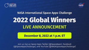 NASA Scientific Visualization Studio | 2022 NASA Space Apps Challenge Global Winners Live Announcement