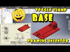 Base Toggle Clamp Drawing Inventor Autodesk Untuk Pemula