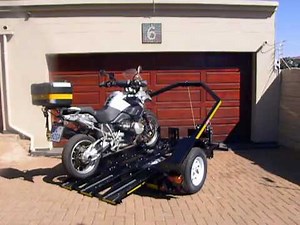 Easy loader double trailer - How to load a motorcycle