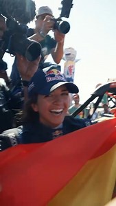 A historic day at the #Dakar2024 as Cristina Gutierrez and Pablo Moreno become 𝕎𝕀ℕℕ𝔼ℝ𝕊 of the Challenger category! Gutiérrez becomes the first woman to win a Dakar title since Jutta Kleinschmidt in 2001 👏🏆 | Dakar Rally
