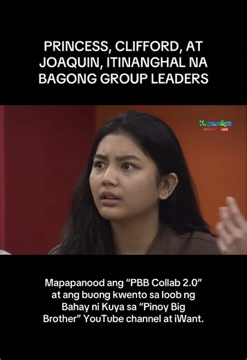 Bagong Group Leaders sa PBB: Princess, Clifford, at Joaquin