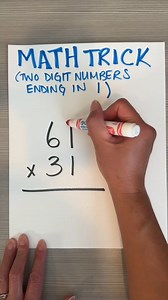 3K views | Fun multiplication math trick Check out this two digit math trick with numbers ending in 1 This original video was produced by Network Media LLC and Olivia | Olivia | Facebook
