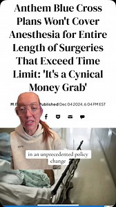300K views · 4.6K reactions | Blue Cross Blue Shield Anthem of Missouri, New York, and Connecticut has announced that they will no longer cover for Anesthesia beyond a certain timeframe starting in February 2025. What are your thoughts? #insurance #bluecrossblueshield #healthcare #wearfigs #figsambassador | Dr. Betsy Grunch - Ladyspinedoc | Facebook