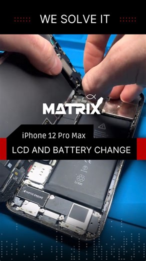 MATRIX TECH REPAIRS 1-2 on Instagram: "LCD change and battery replacement to leave this equipment as new. 😎 At MATRIX, we repair your device with the highest quality and professionalism. 👌🏻 📍 We have THREE locations for you to visit us in the one that is most comfortable for you. Ask for your repair! #iPhoneRepair #iPhone12ProMax #LCDChange #BatteryReplacement #CellPhoneRepair #MatrixRepair #TechnicalService #Technology #SmartphoneRepair"