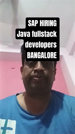 SAP Java Developer Job 2026 | Fullstack + Microservices Role