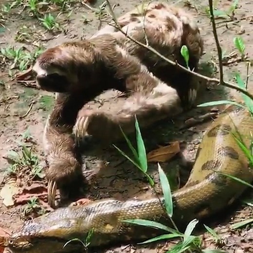 480K views · 3.2K reactions | "My heart stopped when the sloth’s claws wrapped around the snake’s head... turns out they’re buddies" | UNILAD Adventure | Facebook