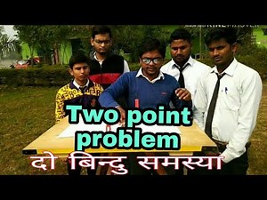Two point problem || Orientaion || Resection method || plane table Surveying Engineering