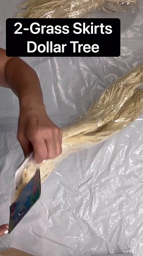 What to do with Dollar Tree Grass Skirt? | Chalk It Up Fancy