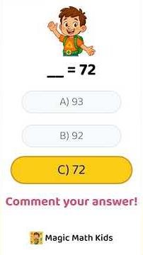 Can YOU solve this? 🧠 87 + __ = 111