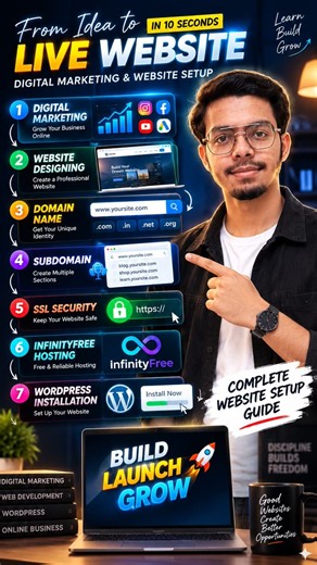How does a website go from an idea to a live website?