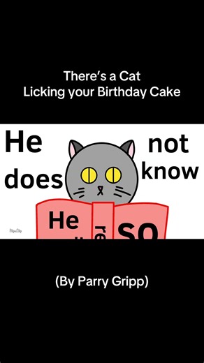 There’s a Cat Licking your Birthday Cake