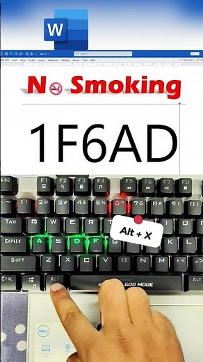 How to Make a No Smoking Symbol in MS Word in 2 Seconds 🤯🚭 😱 #msword #office #document