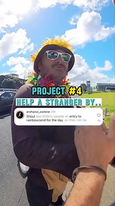 Part 3 PROJECT #4 💙🥹 What a beautiful soul. Squeegee. Follow to see the final part of project 4 where we take a stranger to rainbows end 🌈 theme park. #spreadingkindness #kindness #nz #homeless #onebyoneproject | Onebyoneprojectofficial