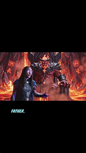 Raven talking to Trigon. #fyp #raventeentitans #demon #witchtiktok #witch
