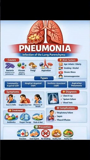 Pneumonia: Causes, Symptoms, Types, Diagnosis & Treatment Explained