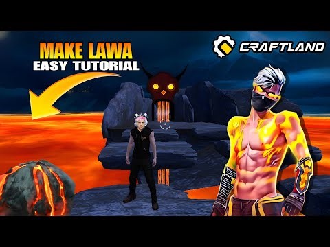 🤯 How To Make Lawa🌋 In Free Fire Craftland Map| VIP GAMERS #freefire #craftland #tutorial #vipgamers