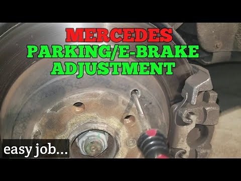 Mercedes Parking/Emergency Brake Adjustment