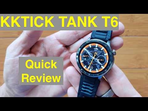 KKTICK TANK T6 BT Call 4GB Music GPS Stored Maps AMOLED Professional Smartwatch: Quick Review