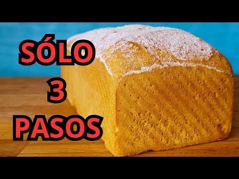 PAN CASERO en solo 3 pasos (sin complicaciones y sin amasar) 🍞✅