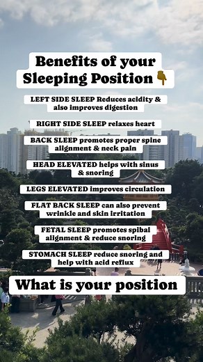 Know the benefits of your sleeping position 😴 #Benefits #fypシ゚viralシ#sleepingposition #fbreelsvideo #factsyoudidntknow #reelsfypシ #sleeping | Kusina ni Abyang