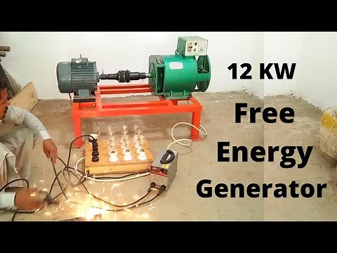 12 KW Free Energy Generator With 3 HP Electric Motor 24 7 Free Electricity Making Machine 12000 Watt